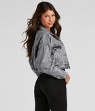 Day Trippin' Acid Wash Denim Jacket helps create the best summer outfit for a look that slays at any event or occasion!