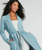 Most Coveted Belted Denim Trench Coat