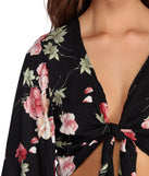 With fun and flirty details, Ring Around In Florals Top shows off your unique style for a trendy outfit for the summer season!