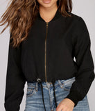 Bettah Brushed Rayon Bomber Jacket helps create the best summer outfit for a look that slays at any event or occasion!