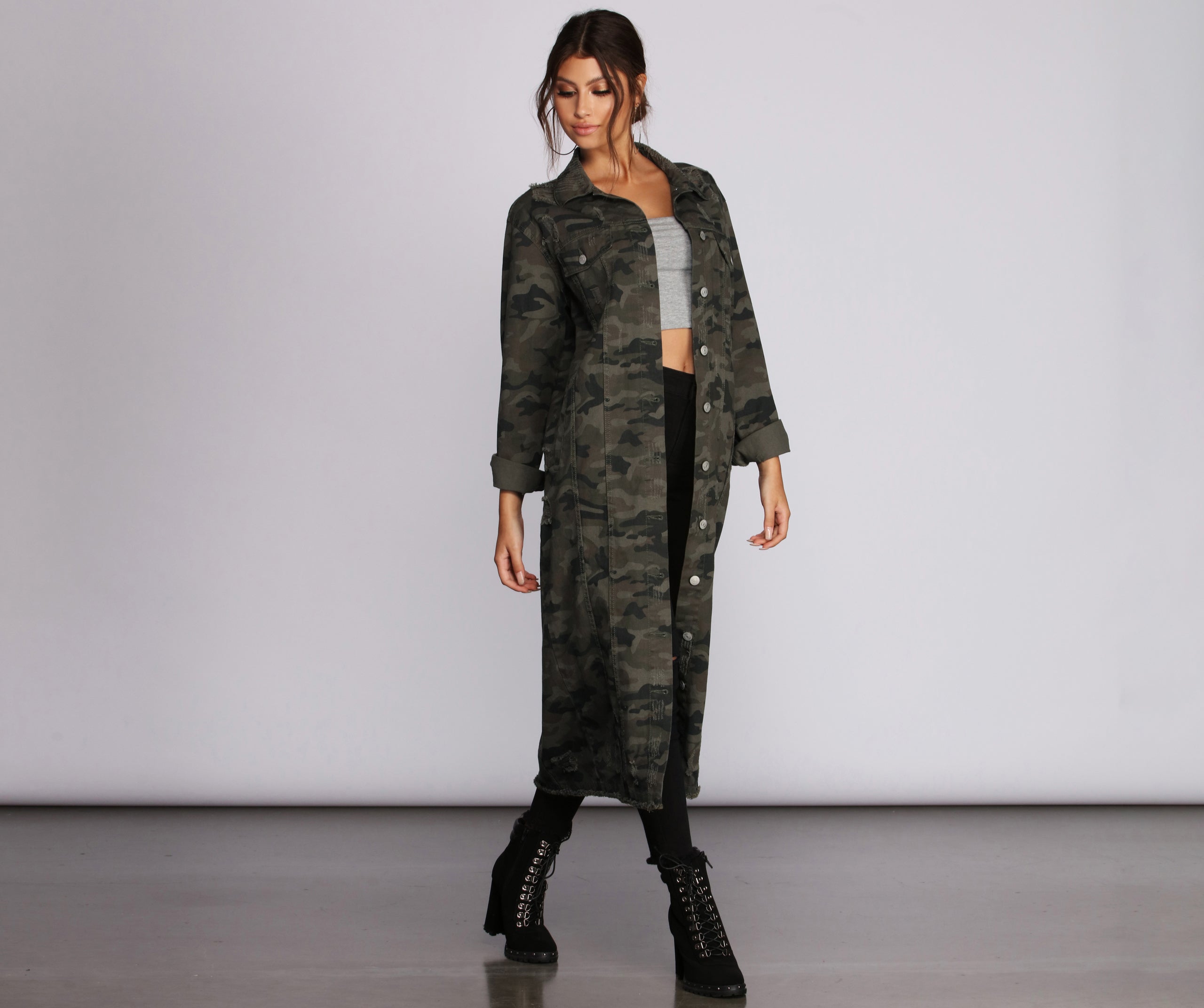 短命二郎1piu1uguale3 CAMO WRAP SHORT COAT 短命二郎様専用1piu1uguale3 CAMO WRAP SHORT COAT