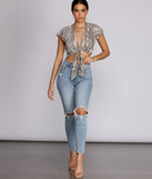 So Fly Flutter Sleeve Top