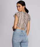 So Fly Flutter Sleeve Top