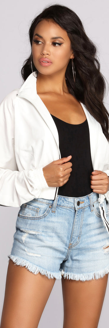 Stripe Game On Point Jacket helps create the best summer outfit for a look that slays at any event or occasion!