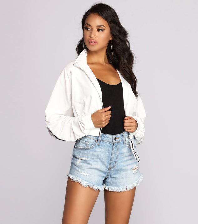 Stripe Game On Point Jacket helps create the best summer outfit for a look that slays at any event or occasion!