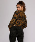 Feeling Wild Leopard Bomber Jacket for 2022 festival outfits, festival dress, outfits for raves, concert outfits, and/or club outfits