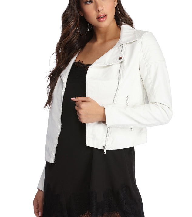 Envy Me Faux Leather Jacket for 2022 festival outfits, festival dress, outfits for raves, concert outfits, and/or club outfits