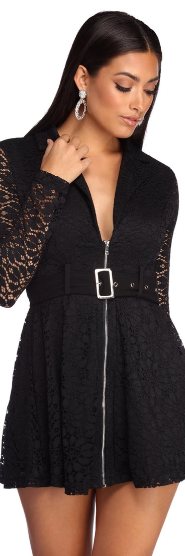 All Laced With Style Jacket Dress