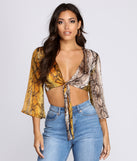 Stay Sassy Tie Front Top