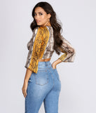 Stay Sassy Tie Front Top