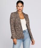 Leopard Print Blazer for 2022 festival outfits, festival dress, outfits for raves, concert outfits, and/or club outfits