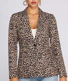 Leopard Print Blazer for 2022 festival outfits, festival dress, outfits for raves, concert outfits, and/or club outfits