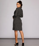 Sophisticated In Striped Trench Coat helps create the best summer outfit for a look that slays at any event or occasion!