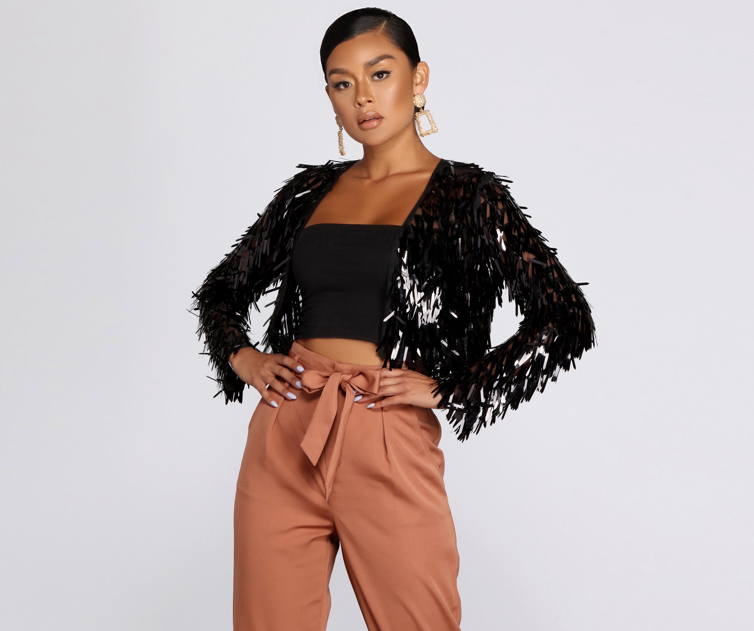 新品　AMOMENTO　SHEER CROP JACKET AMOMENTO】 SHEER CROP JACKET / SHEER MAXI LONG SKIRT