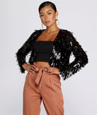 Till' Midnight Sequin Jacket is a trendy pick to create 2023 festival outfits, festival dresses, outfits for concerts or raves, and complete your best party outfits!