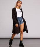 Long Line Anorak Windbreaker