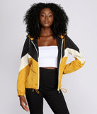 Retro Style Zip Up Windbreaker