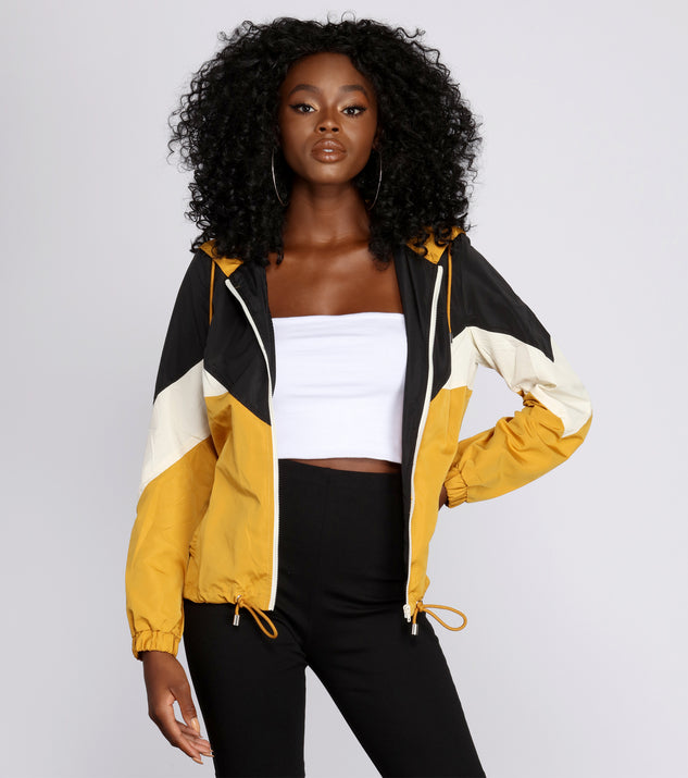 Retro style sale windbreaker