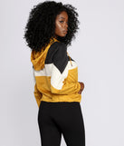 Retro Style Zip Up Windbreaker