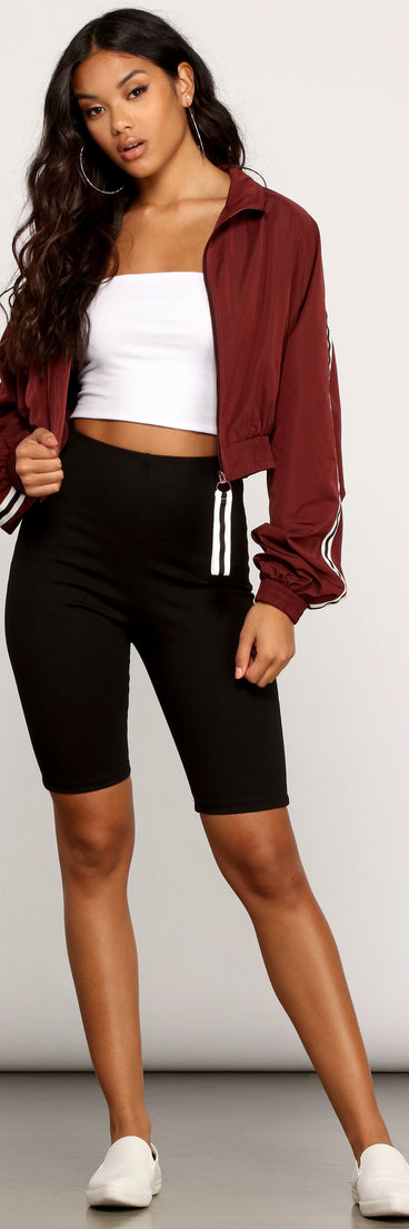 Cropped Sporty Jacket