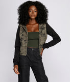 Knit Sleeve Camo Jacket helps create the best summer outfit for a look that slays at any event or occasion!