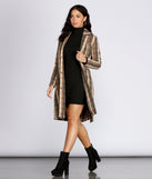 Plaid And Simple Long Coat helps create the best summer outfit for a look that slays at any event or occasion!