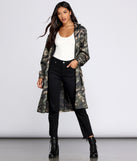Long Line Camo Anorak Windbreaker helps create the best summer outfit for a look that slays at any event or occasion!