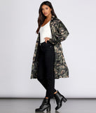 Long Line Camo Anorak Windbreaker helps create the best summer outfit for a look that slays at any event or occasion!