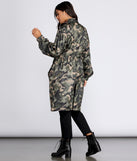 Long Line Camo Anorak Windbreaker helps create the best summer outfit for a look that slays at any event or occasion!