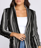 Major Boss Babe Striped Blazer