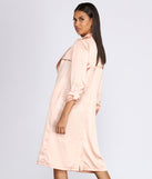 Satin Dreams Trench Duster is the perfect Homecoming look pick with on-trend details to make the 2023 HOCO dance your most memorable event yet!