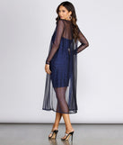 Strike Of Midnight Glitter Duster for 2023 festival outfits, festival dress, outfits for raves, concert outfits, and/or club outfits