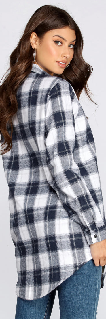 Traditional Sherpa Lined Long Flannel helps create the best summer outfit for a look that slays at any event or occasion!