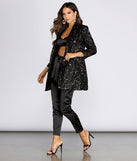 Off The Clock Sequin Blazer Dress provides gorgeous formal dress style to feel beautiful for Homecoming 2023, Bridesmaids, Wedding Guests, Winter Formal Dance, Military Balls, and Prom.