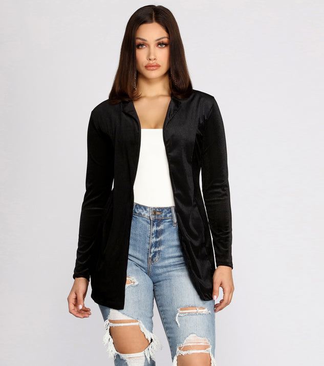 Young And Free Velvet Blazer helps create the best summer outfit for a look that slays at any event or occasion!