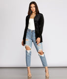Young And Free Velvet Blazer helps create the best summer outfit for a look that slays at any event or occasion!