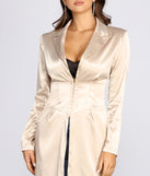 Ever So Chic Satin Trench helps create the best summer outfit for a look that slays at any event or occasion!