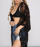 Desert Wanderer Crochet Kimono is a trendy pick to create 2023 festival outfits, festival dresses, outfits for concerts or raves, and complete your best party outfits!