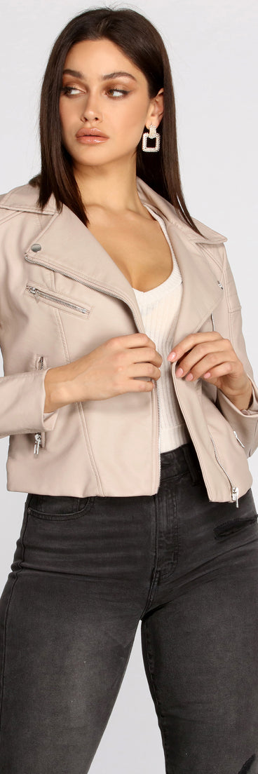 Asymmetric Zip Faux Leather Jacket helps create the best summer outfit for a look that slays at any event or occasion!
