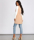Belted and Poised Trench Vest for 2023 festival outfits, festival dress, outfits for raves, concert outfits, and/or club outfits