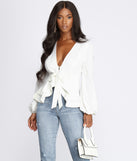 With fun and flirty details, Simply Irresistible Zip Front Ruffled Blouse shows off your unique style for a trendy outfit for the summer season!