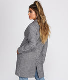On My Street Style Glen Plaid Coat helps create the best summer outfit for a look that slays at any event or occasion!