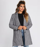 On My Street Style Glen Plaid Coat helps create the best summer outfit for a look that slays at any event or occasion!