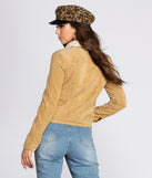 Corduroy Faux Fur Trucker Jacket helps create the best summer outfit for a look that slays at any event or occasion!