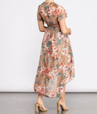 Dream State Chiffon Floral High Low Duster for 2023 festival outfits, festival dress, outfits for raves, concert outfits, and/or club outfits
