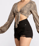 With fun and flirty details, Purrfect Look Leopard Print Top shows off your unique style for a trendy outfit for the summer season!