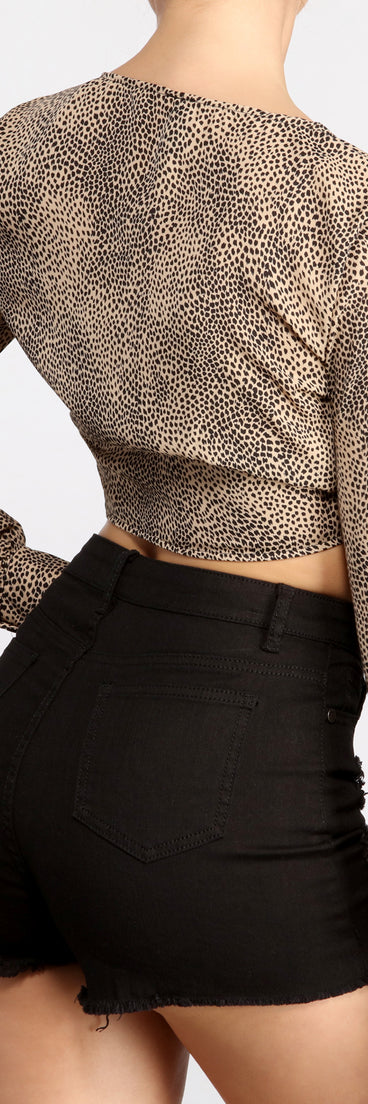 With fun and flirty details, Purrfect Look Leopard Print Top shows off your unique style for a trendy outfit for the summer season!