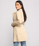 A Chic Moment Tie Front Trench Coat helps create the best summer outfit for a look that slays at any event or occasion!