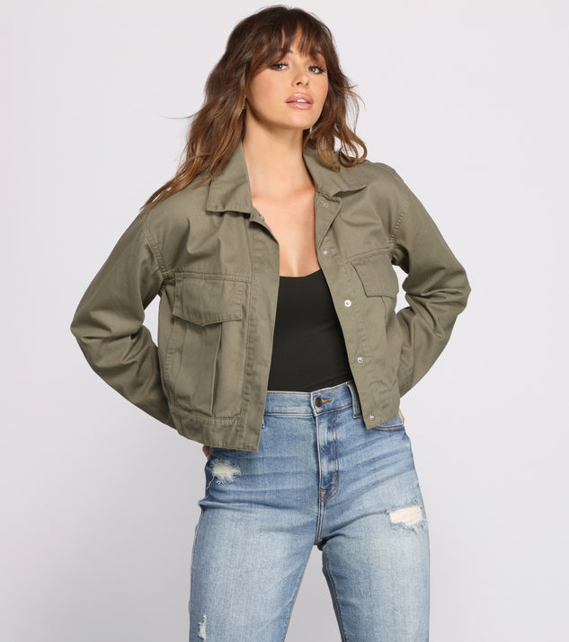 Show Them Who's Boss Oversized Twill Jacket helps create the best summer outfit for a look that slays at any event or occasion!