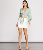With fun and flirty details, Go With The Flow Kimono Sleeve Top shows off your unique style for a trendy outfit for the summer season!
